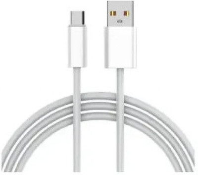 Ekon USB Type C Cable 1 m 100W Supervooc Type C Fast Data Cable(Compatible with Oneplus, Realme, Oppo, White, One Cable)