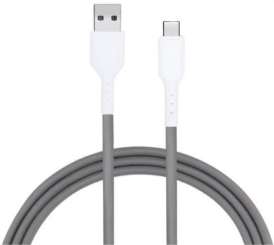 CHAMPION USB Type C Cable 1 m 3amp TPE Data Cable Type C (Grey)(Compatible with Mobile charging, Data Transfer, Grey, One Cable)