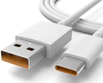 ULTRADART USB Type C Cable 8 A 1.01 m original 80W//65W ULTRAFAST SUPERVOOC/WARP/SUPERDART/VOOC/DART FAST CHARGER(Compatible with oppo,realme,narzo,oneplus,vivo,iqoo,samsung,motorola,mi,redmi,poco, Yellow & White, One Cable)