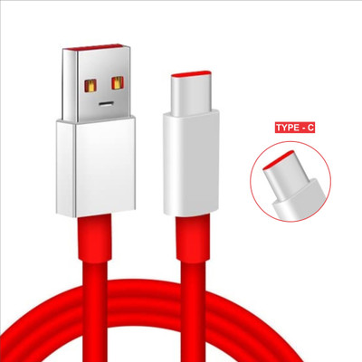 Gerate USB Type C Cable 6.5 A 1 m OEM CABLE 65W(Compatible with OPPO/REALME/ONEPLUS, Red, One Cable)