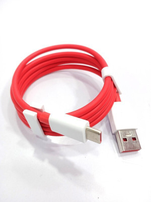 SANNO WORLD USB Type C Cable 6.5 A 1.03 m Copper Braiding 100W WARP Charging Cable(Compatible with 3.1 Amp Fast Charging Cable USB Type C Cable (Support Fast Charging & Data Sync), Red, One Cable)