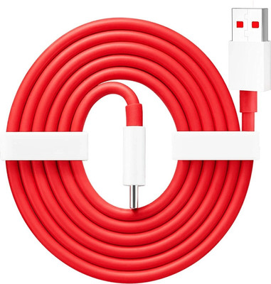 COVJ USB Type C Cable 2 A 1 m ONE PLUS 65W ORIGNAL DATA(Compatible with USB Type C Cable 6.5 A 1, Red)