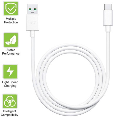 NUKAICHAU USB Type C Cable 6.5 A 1.00234999999996 m Copper Braiding c type cable for mobile charger(Compatible with fast charger data cable, White, One Cable)