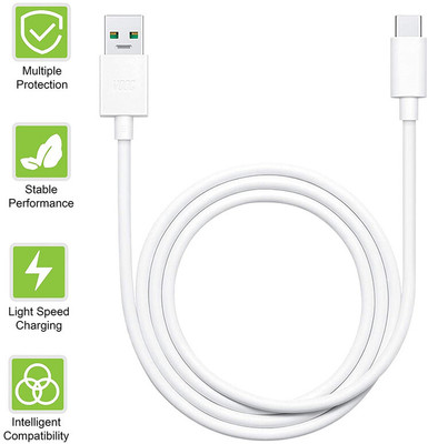 NUKAICHAU USB Type C Cable 6.5 A 1.29 m Copper Braiding Data cable fast charging(Compatible with Original Like Charger Qualcomm QC 3.0 Quick Fast Charging Type C Data Cable, White, One Cable) NUKAICHAU USB Type C Cable 6.5 A 1.29 m Copper Braiding Data cable fast charging(Compatible with Original Like Charger Qualcomm QC 3.0 Quick Fast Charging Type C Data Cable, White, One Cable)