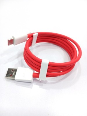 SANNO WORLD USB Type C Cable 6.5 A 1 m Copper Braiding m_i note 8 charger type c cable(Compatible with 65W/6.5A SUPER FAST CHARGING CABLE TYPE C SUPPORT, Red, One Cable)