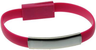 Rexalt USB Type C Cable 0.22 m Pink color Bracelet Charger for Type-C 0.225 m USB Type C Cable