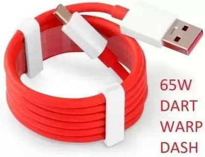SANNO WORLD USB Type C Cable 6.5 A 1 m Copper Braiding data cable type b and c(Compatible with SeeConnect-2110i 3A USB A to Type C Sync and Charge Cable ,Fast Charging, Red, One Cable)