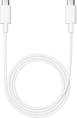 Mi USB Type C Cable 3 A 1 m Copper Plated DuPont Kevlar Fiber Braided USBCB60W(Compatible with Mobile, White, One Cable)