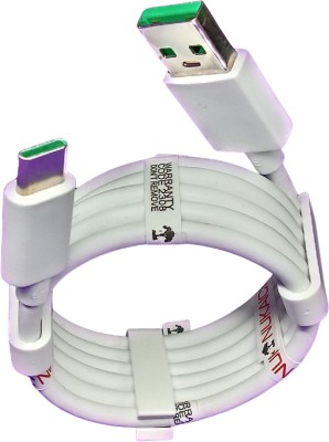 NUKAICHAU USB Type C Cable 6.5 A 1.00330999999995 m Copper Braiding fast charger for mobile 65w mi(Compatible with 33W/67W/120W TURBO SONIC CHARGE FAST CHARGER CABLE & Data Sync, White, One Cable)