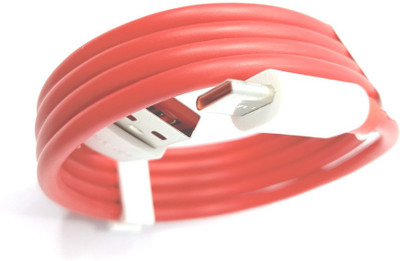 NUKAICHAU USB Type C Cable 6.5 A 1.06 m 65W SUPERDART/VOOC TYPE C(Compatible with All Phones With Type C port, Red, One Cable)