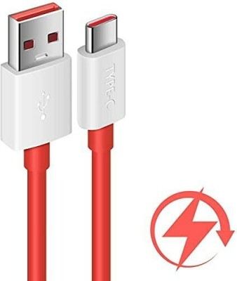 SANNO WORLD USB Type C Cable 6.5 A 1 m Copper Braiding Vivo 33w fast charger type c cable(Compatible with Data cable charging c type, Red, One Cable)