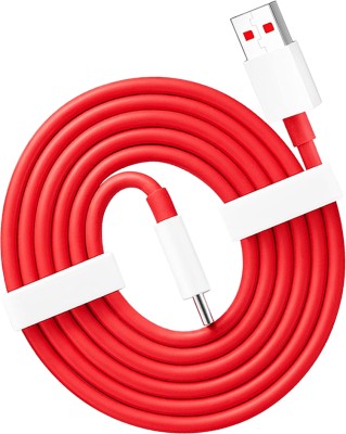 YCHROZE USB Type C Cable 1 m RED 6.5A 65W-10W/6.5A(Compatible with ALL ANDROID MOBILE PHONES, VOOC, DASH, WARP, DART CHARGING, Red, One Cable)