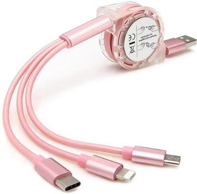 SANNO WORLD USB Type C Cable 6.5 A 1.3 m Copper Braiding redmi fast charging type c cable(Compatible with data cable charging c, Red, One Cable)