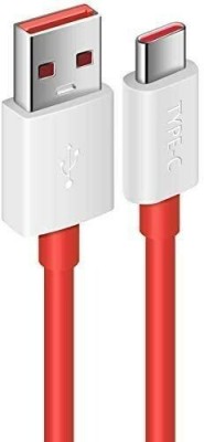 Gadget Zone USB Type C Cable 6.5 A 1.00121999999998 m Copper Braiding Oneplus 8 pro | Oneplus nord | Realme Narzo | Realme x|Realme xt | Realme 6 Pro(Compatible with c type cable for mobile charger, Red, One Cable)