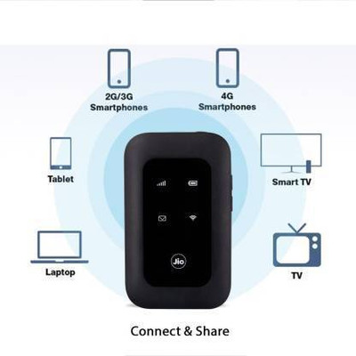 Cabepow JI-O SIM 150Mbps 2100mAh 10 Devices & Home Router Black 4G Router 2.4 GHz, 5 GHz 150 Mbps Wifi Speed NA Internal Antenna NA(Black)