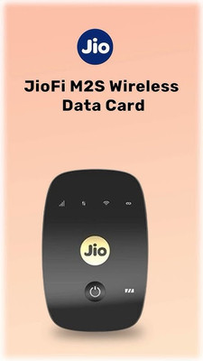 JioFi JioFi M2s 150 Mbps Data Card with Call Support(Black)