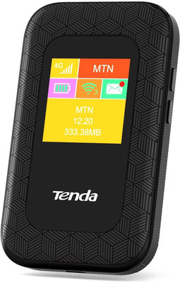 Tenda RK 4G185 3G/4G Mobile Hotspot 150 Mbps Data Card with Call Support(Black)