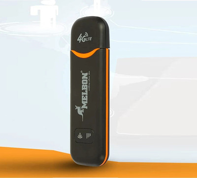 Melbon HI-Speed 150Mbps Plug & Play Wireless Wi-Fi Dongle Sim Network 4G, 5G Data Card 150 Mbps Data Card ,Calls not Supported(Black)