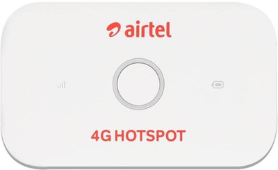 INNOVIX 4G Wi-Fi Dongle Airtel SIM Portable Hotspot 2100mAh Battery Fast & Reliable Data Card(White)