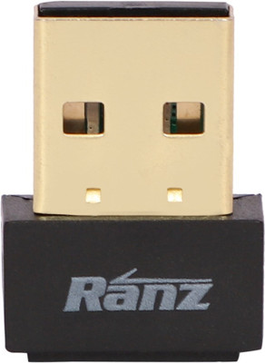 Ranz RZ USB Wifi Adapter 300 Mbps Data Card ,Calls not Supported(Black)