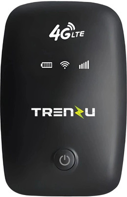 Trenzu WiFi Dongle | 150Mbps Portable Hotspot |Internet dongle | Universal SIM Support 150 Mbps Data Card ,Calls not Supported(Black)