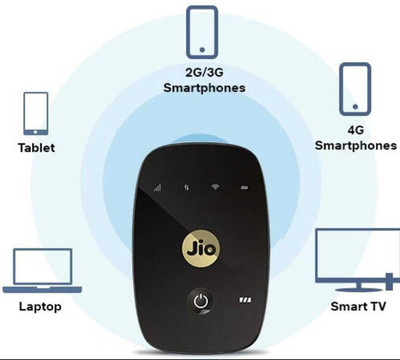 JioFi M2 150 Mbps Data Card with Call Support(Black)