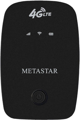 METASTAR High-Speed 4G LTE Dongle | All SIM Support, 150Mbps WiFi 150 Mbps Data Card ,Calls not Supported(Black)