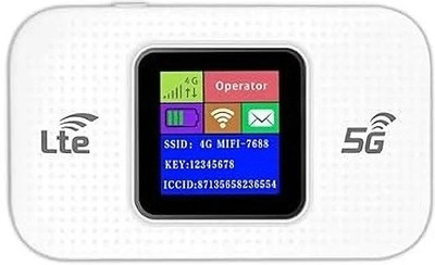 X88 Pro 5G Speed Dongle with All SIM Support 300Mbps WiFi Hotspot Router Data Card(White)