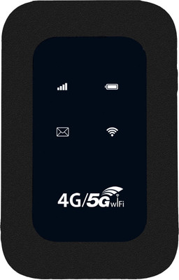TechBox 4G LTE Battery-Powered Dongle - Universal SIM Compatibility 150 Mbps Data Card ,Calls not Supported(Black)