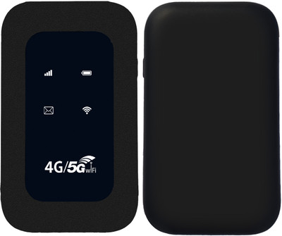 TechBox 4G LTE Battery-Powered Dongle - Universal SIM Compatibility 150 Mbps Data Card ,Calls not Supported(Black)