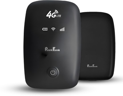 PunnkFunnk WT12 Mini Wireless Modem Dongle with SIM Support – Portable Internet Device 150 Mbps Data Card ,Calls not Supported(Black)