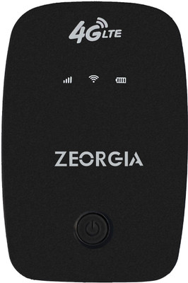Zeorgia 4G SIM WiFi Dongle | High-Speed 150Mbps Hotspot, 2100mAh Battery 150 Mbps Data Card ,Calls not Supported(Black)