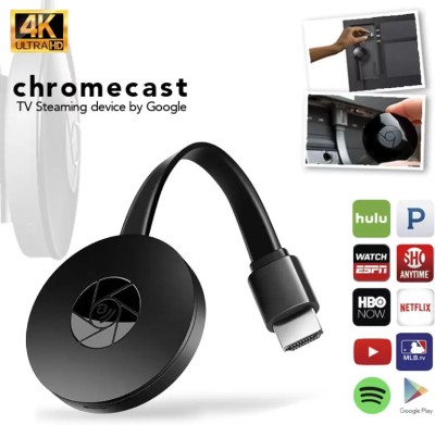 APCM CHROMECAST Wireless Display Dongle Receiver miracast Any Cast Air Play hdmi USB Adapter(Black)