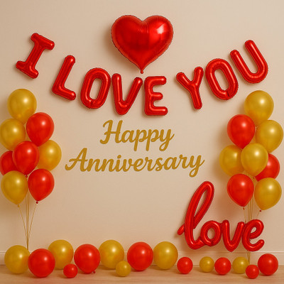 Enjoywell Events I Love You combo Anniversary Decoration Kit
