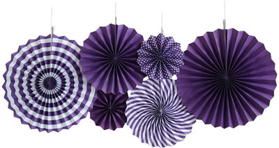 SYGA Purple Decoration Fan