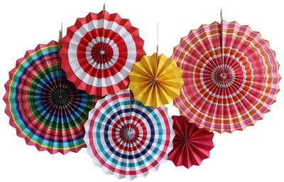 SYGA Multicolor Decoration Fan