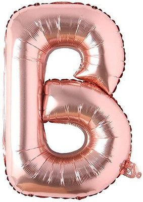 flavouredlove ROSE GOLD ALPHABET LETTER - B BALLOON FOR DECORATION