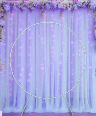 B J CREATION White Balloon Decoration Stand Circle