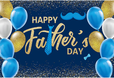 Festiko Multicolor Father's Day Backdrop