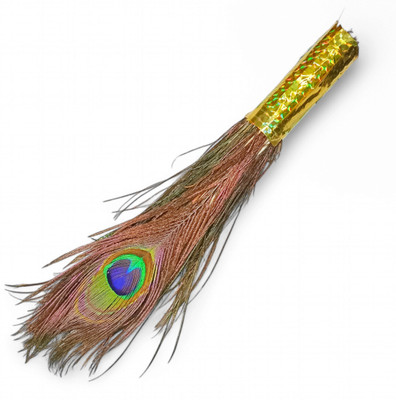 Vrindmart Pack of 3 Decorative Feathers(27 Peacock Feather)