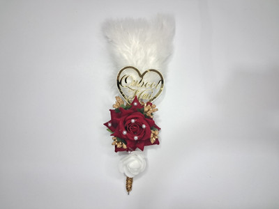 gharana goods Pack of 2 Decorative Feathers(8 Synthetic Material)