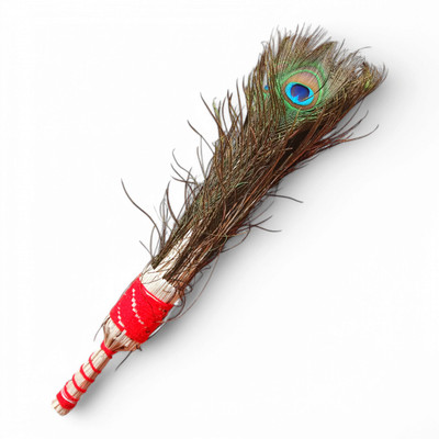 Vrindmart Pack of 5 Decorative Feathers(60cm Peacock Feather)