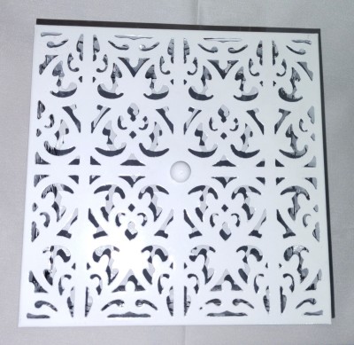 MASHEXPORTS ME Iron Decorative Platter(White)