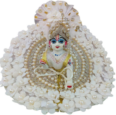 tilak shringar laddu gopal ji Janmashtami special fancy heavy dress with choli/pagadi (size 2) Dress(Silk)