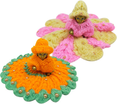 Ecommall Laddu Gopal Woolen Dress Size 0 Winter Dress for Krishna Clothes Poshak Dress(Wool)