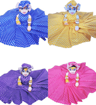 karan laddu gopal ji frock suit. size num.5 set of 4 pcs. Dress(Cotton)