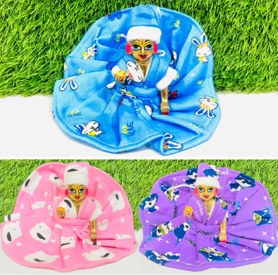 Rajveer Traders Size 2, Laddu Gopal Ji Winter Bonded Frock, Random Colour, Pack of 3 Dress(Wool)