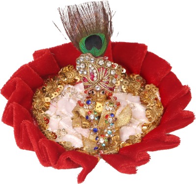 Dulhan Enterprises DLC Fancy Velvet Poshak for Laddu Gopal Ji Idol, Little Krishna Dress-10x10 cm Dress(Velvet)