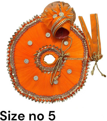 KANHAFASHION Laddu Gopal Ji Poshak Dress Size No. 5 Dress(Silk)