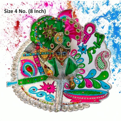 nini 4 No Laddu Gopal Ji Thakur Ji Holi Hai Dress with, Pagdi Holi season special Dress(Velvet)